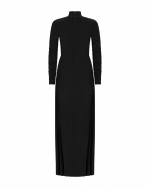 FW-069B | MAXI DRESS WITH V-SHAPED RUCHING - Image 2