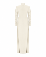 FW-069W | MAXI DRESS WITH RUCHING AND V-SHAPED WAIST - Image 3