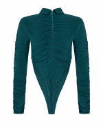 FW-071 | RUCHED BODYSUIT WITH ASYMMETRIC DETAIL - Image 12