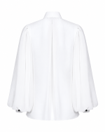 FW-074 | STATEMENT SHIRT WITH VOLUMINOUS SLEEVES AND RUCHED DETAILS - Image 3