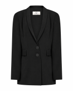 FW-086W | LONGLINE BLAZER WITH TUXEDO COLLAR AND TWO BUTTONS - Image 5