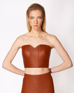 FW-088 | STRAPLESS CORSET WITH SWEETHEART NECKLINE AND BACK ZIP - Image 4