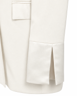 FW-094W | LONGLINE BLAZER WITH TUXEDO COLLAR AND SATIN DETAILS - Image 4