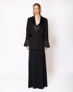 FW-097 | WIDE-LEG PALAZZO TROUSERS WITH FLUID DRAPE - Image 6