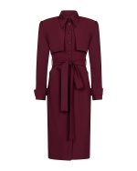 FW-054 | MIDI SHIRT DRESS WITH OVERLAY - Image 2