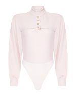 FW-057 | DUSTY PINK HIGH-NECK BODYSUIT - Image 3