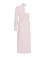 FW-064 | ASYMMETRIC MIDI DRESS WITH RUCHING - Image 9
