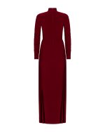 FW-069 | MAXI DRESS WITH GEOMETRIC WAISTLINE - Image 3