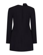 FW-070 | ASYMMETRIC BLAZER DRESS WITH SATIN DETAIL - Image 3