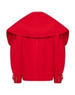 FW-076 | CROPPED COAT WITH OVERSIZED COLLAR - Image 4