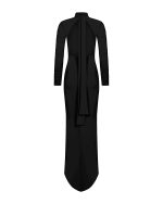 FW-067 | OPEN-BACK MAXI DRESS WITH RUCHING AND FRONT SLIT - Image 4