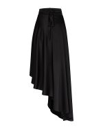 FW-085 | ASYMMETRIC RUFFLED MAXI SKIRT - Image 3